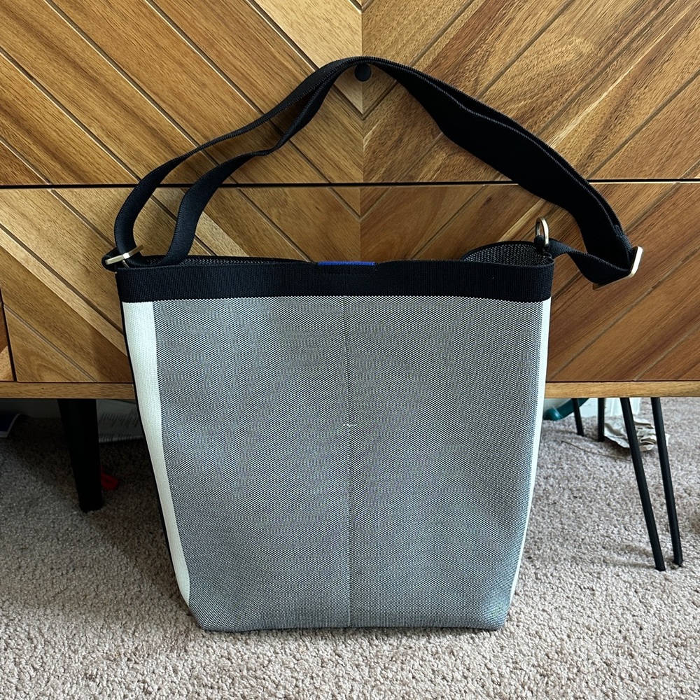 Stylish Gray and Black Tote Bag